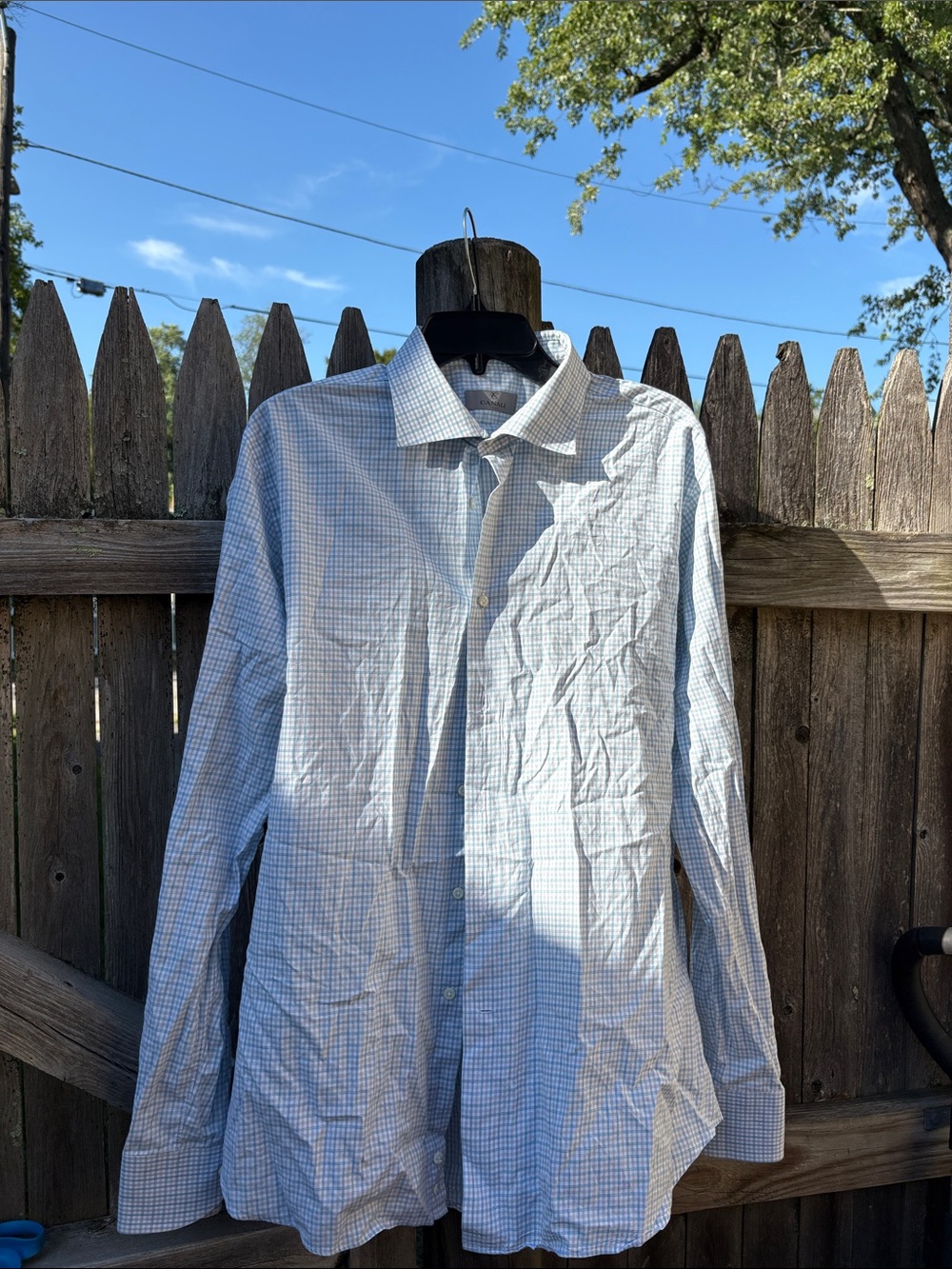 Canali size 17.5 neck (44) gorgeous cotton dress shirt!!
